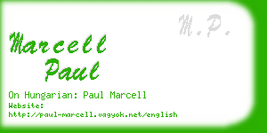 marcell paul business card